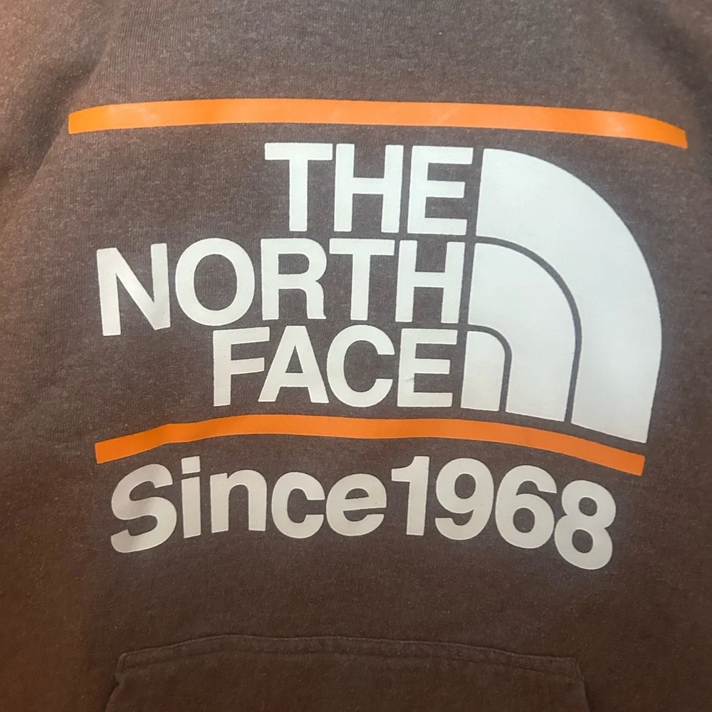 The North Face Brown Sweatshirt Hoodie Classic Design